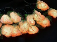 White Rose Flower fairy lights - Wedding Decorations
